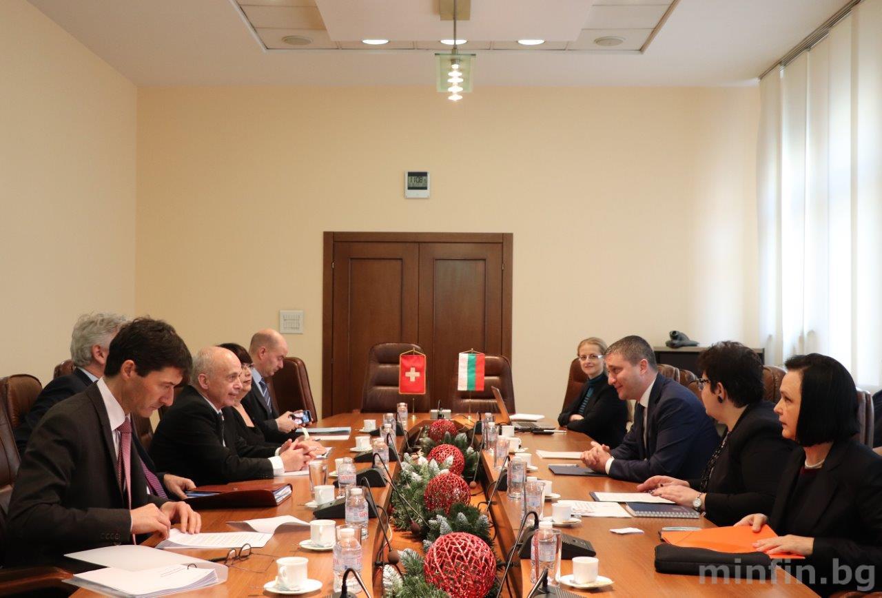 MINISTER OF FINANCE VLADISLAV GORANOV HAD A MEETING WITH THE HEAD OF THE SWISS FEDERAL DEPARTMENT OF FINANCE H. E. UELI MAURER 