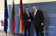 MINISTER GORANOV HAD A WORKING MEETING WITH GERMAN FEDERAL MINISTER OF FINANCE PETER ALTMAIER IN BERLIN