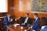 MINISTER OF FINANCE VLADISLAV GORANOV MET WITH THE VICE-PRESIDENT OF THE EUROPEAN COMMISSION JYRKI KATAINEN AND THE VICE-PRESIDENT OF THE EIB VAZIL HUDÁK