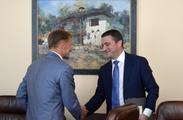 MINISTER OF FINANCE VLADISLAV GORANOV MET WITH THE VICE-PRESIDENT OF THE EUROPEAN COMMISSION JYRKI KATAINEN AND THE VICE-PRESIDENT OF THE EIB VAZIL HUDÁK