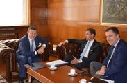 MINISTER OF FINANCE VLADISLAV GORANOV MET WITH THE VICE-PRESIDENT OF THE EUROPEAN COMMISSION JYRKI KATAINEN AND THE VICE-PRESIDENT OF THE EIB VAZIL HUDÁK