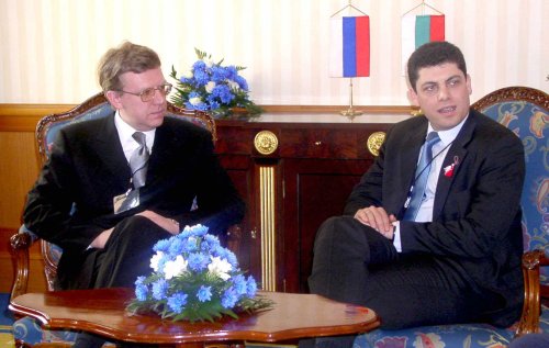 Министър Милен Велчев и вицепремиера на РФ Алексей Кудрин