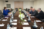 Министър Горанов се срещна с управляващия директор на МВФ Кристалина Георгиева във Вашингтон 