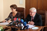 Press-conference of the Minister of Finance Kiril Ananiev and Deputy Minister of Finance Marinela Petrova