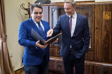 Среща на вицепремиерът Асен Василев с министъра на финансите на Федерална република Германия Кристиан Линднер