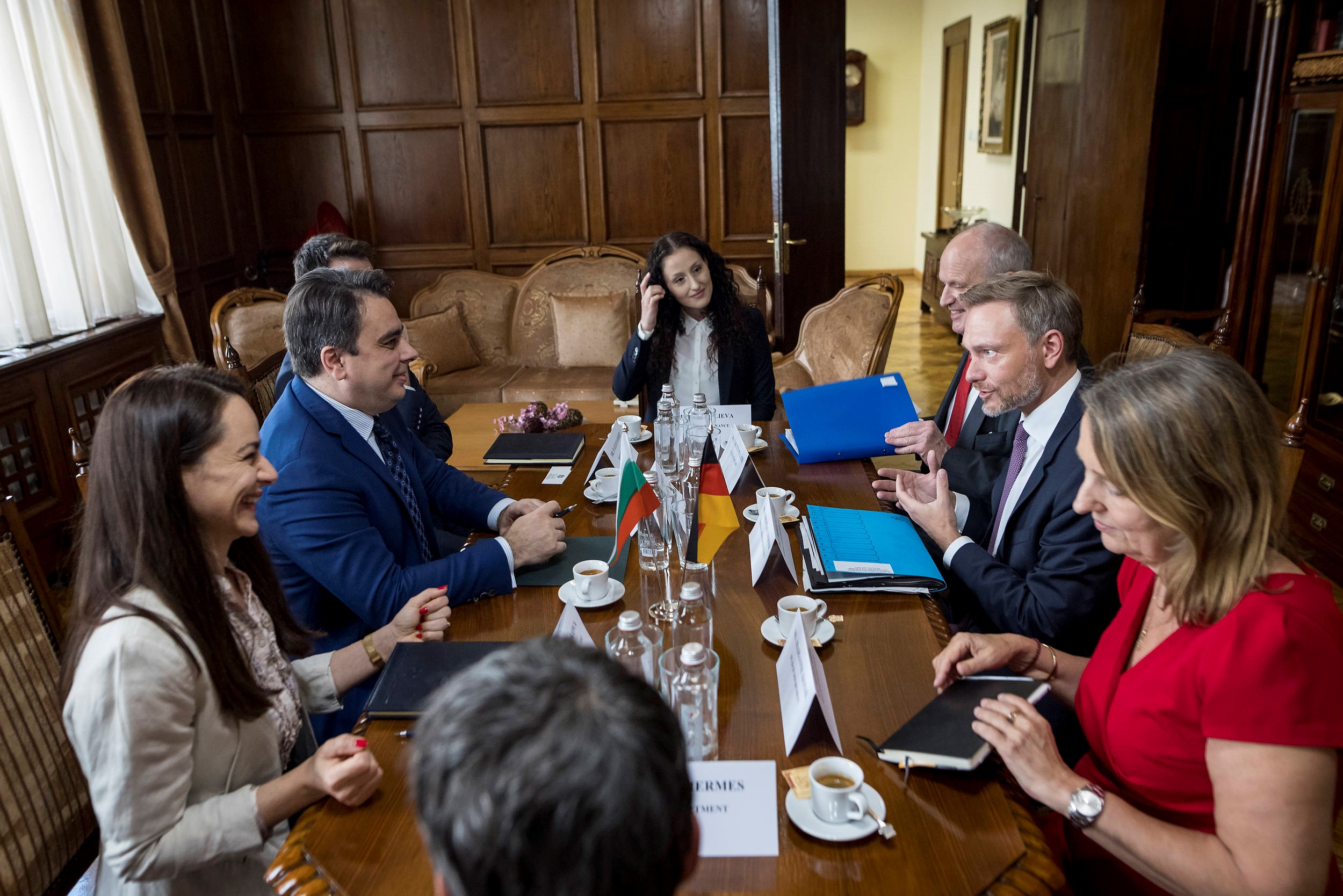 Вицепремиера Асен Василев на среща с министъра на финансите на Германия Кристиан Линднер и неговата делегация, фотограф: Thomas Koehler