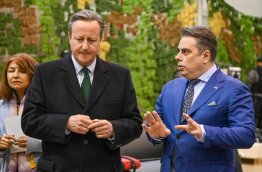 Minister Assen Vassilev with Lord David Cameron, Secretary of State for Foreign, Commonwealth and Development Affairs, UK 