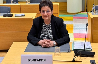 The Deputy Prime Minister and Minister of Finance Lyudmila Petkova at The ECOFIN meeting 